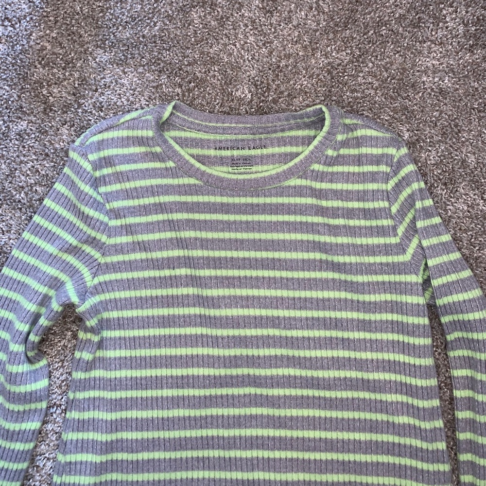 American Eagle Womens Striped Top - Picture 8 of 10